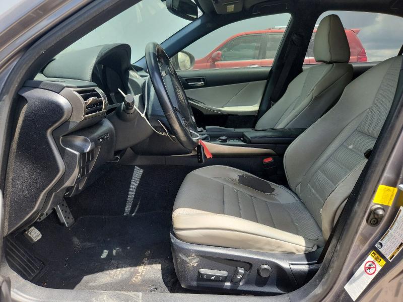 2014 Lexus Is VIN JTHBF1D24E5028756 COPART salvage auction — FRONT END, TX - SALVAGE VEHICLE TITLE, sold $3,600 on 2026-07-21 (photo 7)