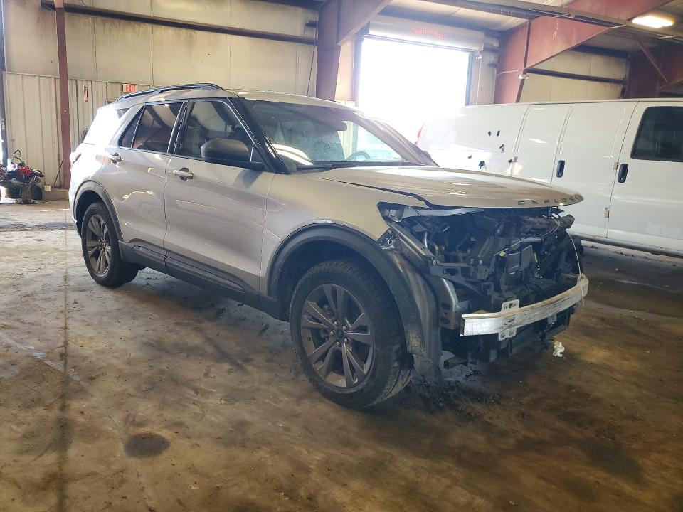 2021 Ford Explorer VIN 1FMSK8DH0MGC10625 COPART salvage auction — FRONT END, Mi - Certificate Of Title, sold $8,300 on 2026-08-21 (photo 4)