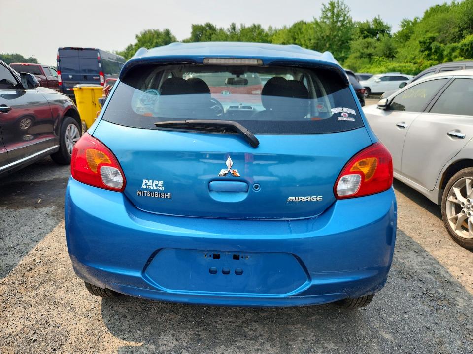 2014 Mitsubishi Mirage VIN ML32A4HJ5EH005703 COPART salvage auction — MINOR DENT/SCRATCHES, Me - Certificate Of Title (P), sold $725 on 2026-07-16 (photo 6)
