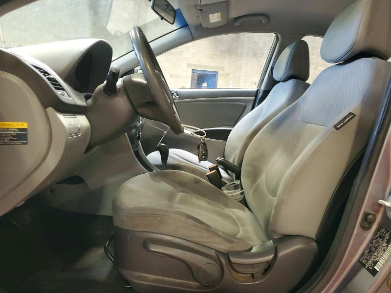 2013 Hyundai Accent VIN KMHCU4AE8DU489745 COPART salvage auction — REAR END, Pa - Certificate Of Salvage, sold $1,350 on 2026-07-27 (photo 7)