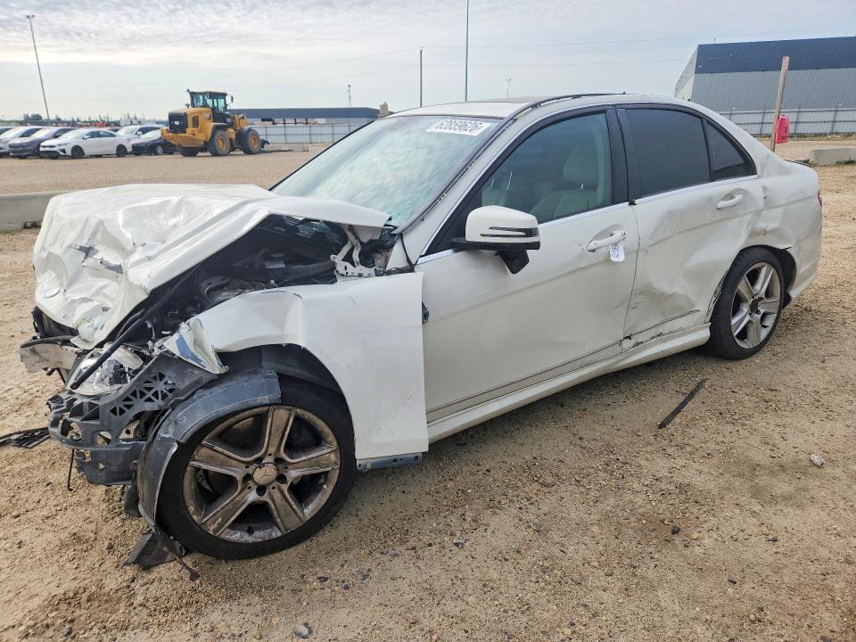 2010 Mercedes-benz C class VIN WDDGF8BB3AF378506 COPART salvage auction — FRONT END, Ab - Bos - Salvage, sold $450 on 2026-08-13 (photo 1)