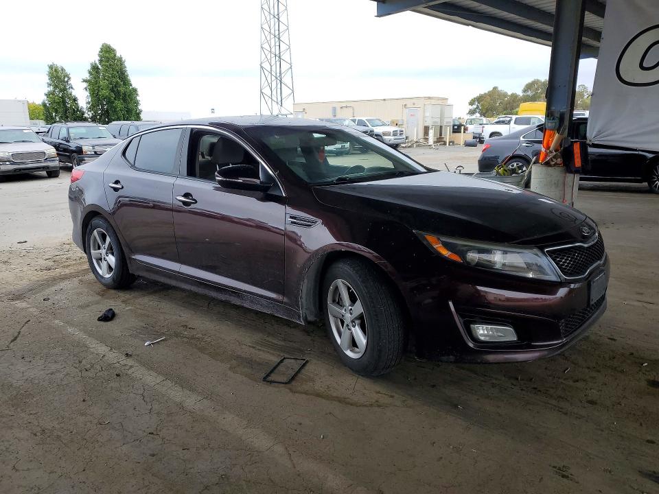 2014 Kia VIN 5XXGM4A72EG280032 COPART salvage auction — VANDALISM, Ca - Salvage Certificate, sold $575 on 2026-07-14 (photo 4)