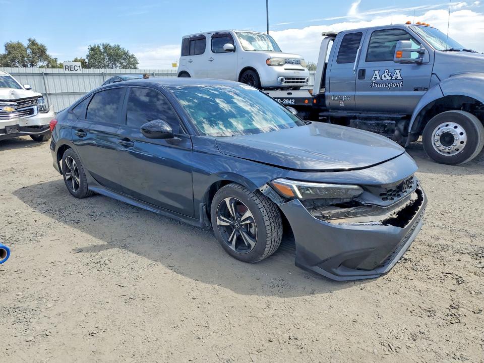 2025 Honda Civic VIN 2HGFE2F55SH518616 COPART salvage auction — FRONT END, Ca - Dis/Dlr/Exp Only Clean Title (P), sold $8,900 on 2026-07-28 (photo 4)