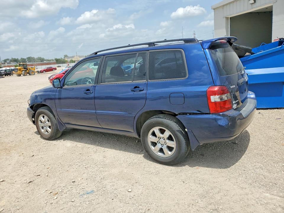 2007 Toyota Highlander VIN JTEEP21A670210953 COPART salvage auction — FRONT END, Ia - Cert Of Title-Salvage Title, sold $550 on 2026-07-22 (photo 2)