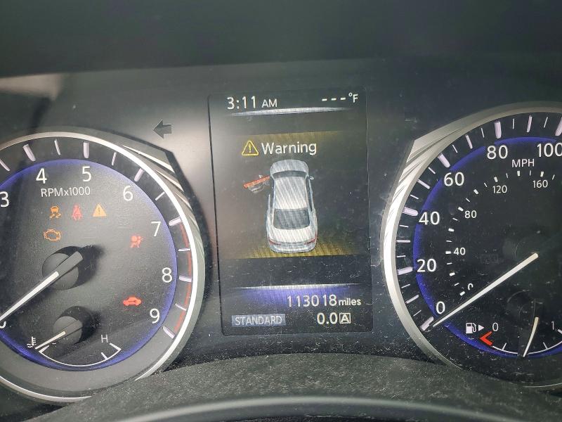 2016 Infiniti Q50 VIN JN1EV7AP9GM304512 COPART salvage auction — FRONT END, Mo - Certificate Of Title (P), sold $625 on 2026-07-31 (photo 9)
