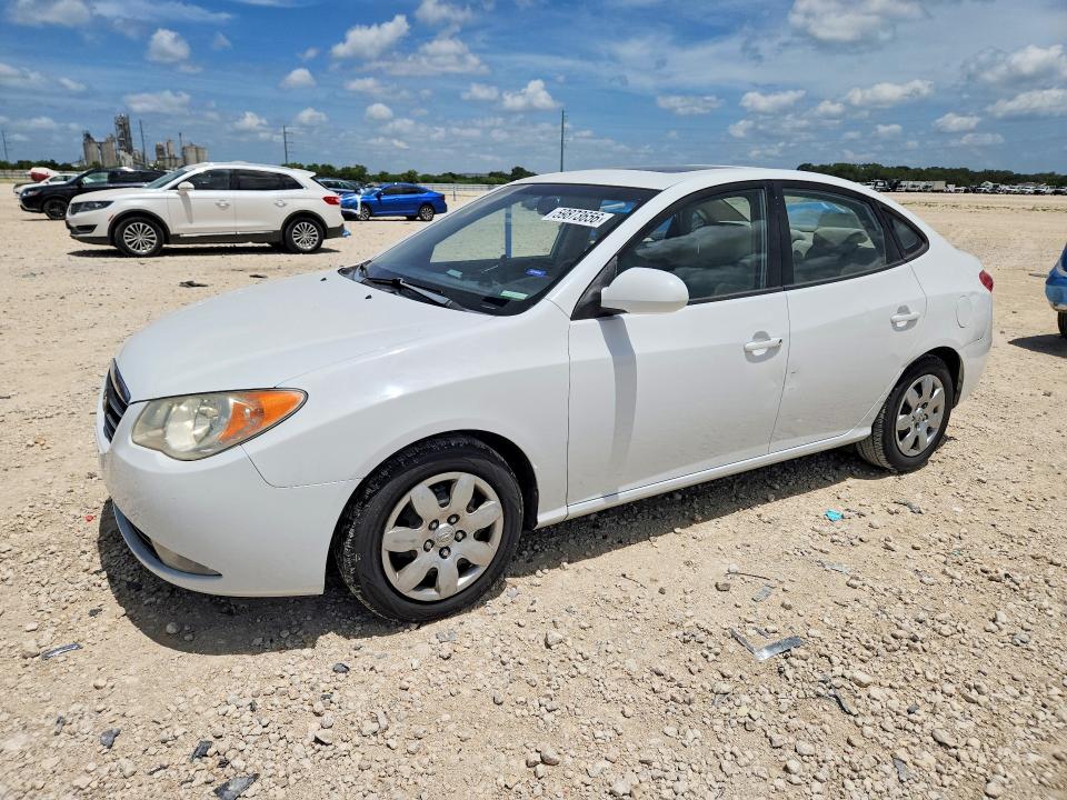 2007 Hyundai Elantra VIN KMHDU46D77U247327 COPART salvage auction — FRONT END, TX - CERTIFICATE OF TITLE (P), sold $725 on 2026-07-23 (photo 1)