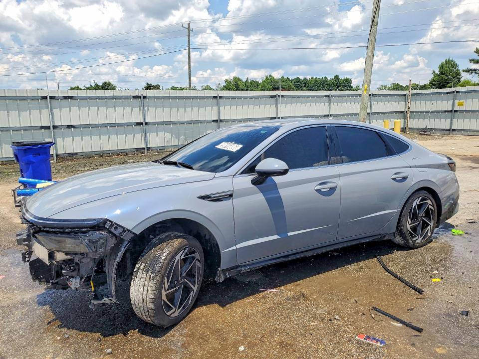 2025 Hyundai Sonata VIN KMHL14JA5SA480683 COPART salvage auction — FRONT END, Al - Certificate Of Title, sold $80 on 2026-07-30 (photo 1)