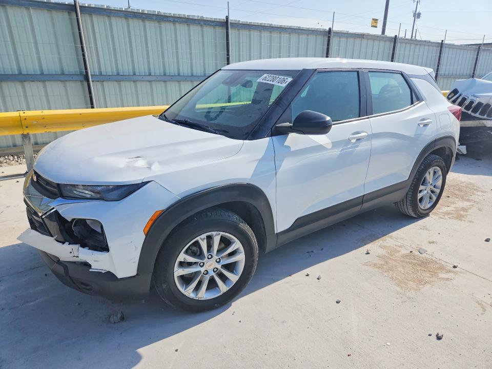 2022 Chevrolet Trailblazer VIN KL79MMS25NB101576 COPART salvage auction — FRONT END, Tx - Certificate Of Title (P), sold $2,450 on 2026-07-31 (photo 1)
