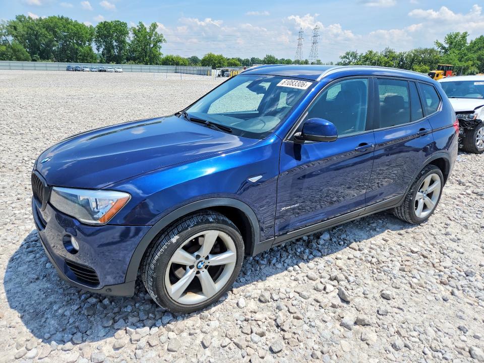 2017 BMW X3 VIN 5UXWX9C5XH0D98607 COPART salvage auction — MINOR DENT/SCRATCHES, Oh - Cert Of Title-Salvage, sold $3,300 on 2026-07-31 (photo 1)
