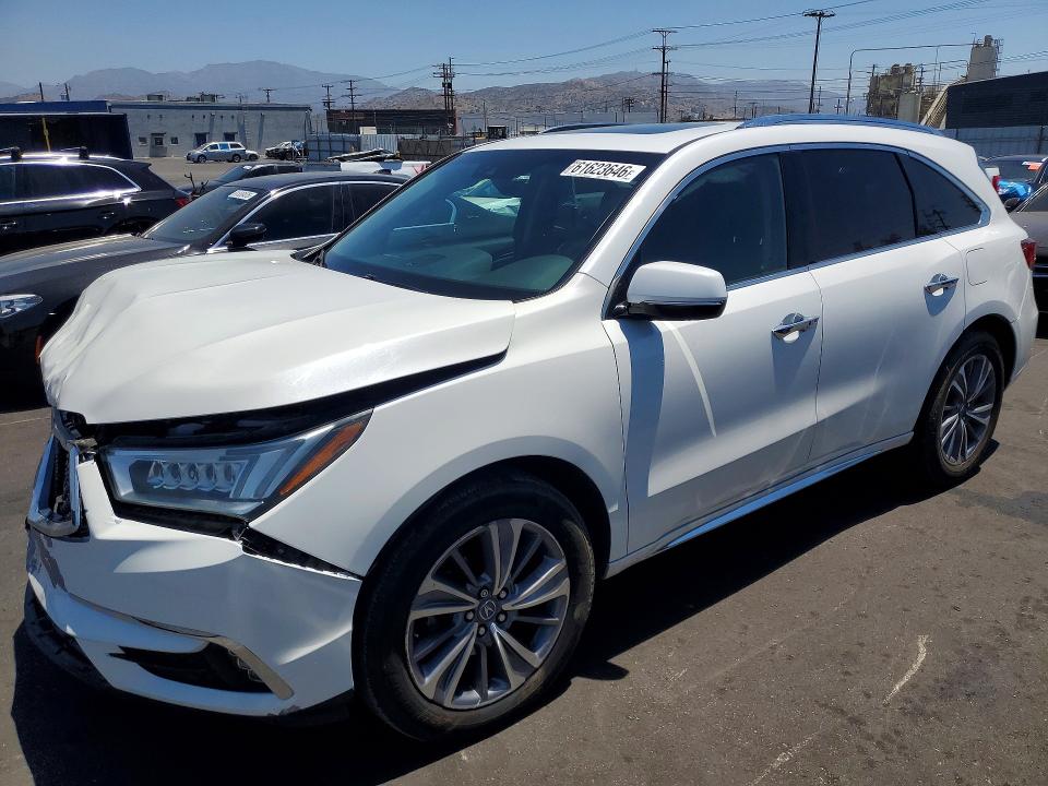 2020 Acura Mdx VIN 5J8YD4H8XLL001119 COPART salvage auction — FRONT END, Ca - Salvage Certificate, sold $3,000 on 2026-07-29 (photo 1)