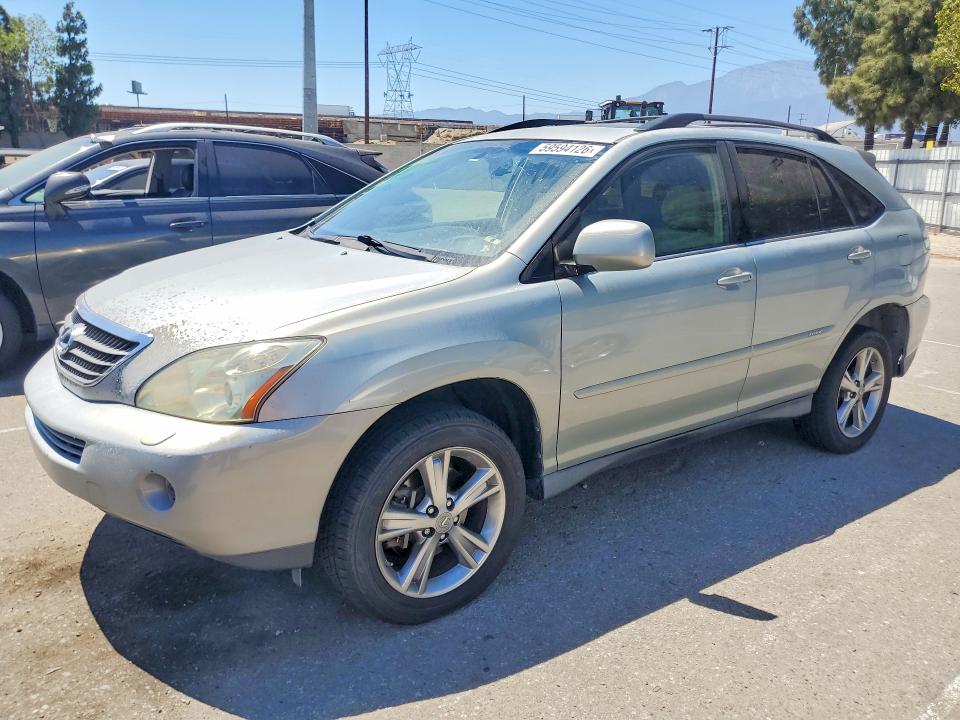 2007 Lexus Rx 400h VIN JTJGW31U172002075 COPART salvage auction — REAR END, CA - SALVAGE CERTIFICATE, sold $1,300 on 2026-07-23 (photo 1)
