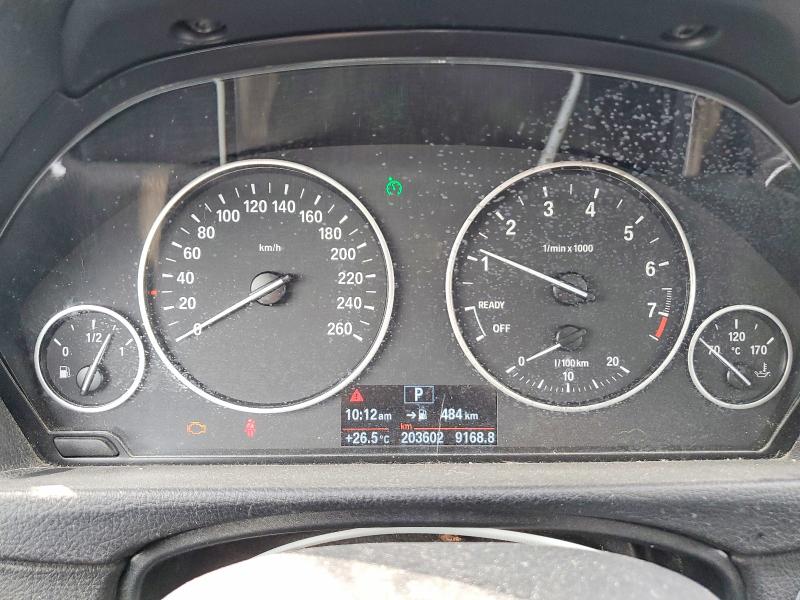 2015 BMW 3 series VIN WBA3C3C56FK202980 COPART salvage auction — WATER/FLOOD, On - Permit Irrepairable, sold $725 on 2026-08-06 (photo 9)