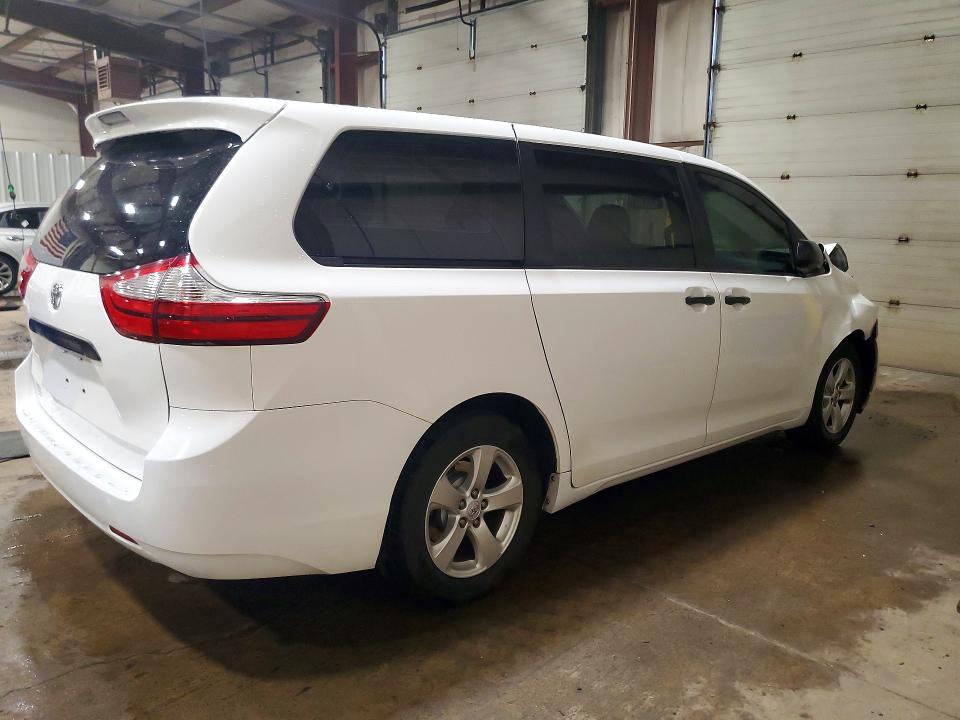 2015 Toyota Sienna VIN 5TDZK3DC1FS563362 COPART salvage auction — FRONT END, PA - CERTIFICATE OF SALVAGE, sold $2,050 on 2026-07-31 (photo 3)