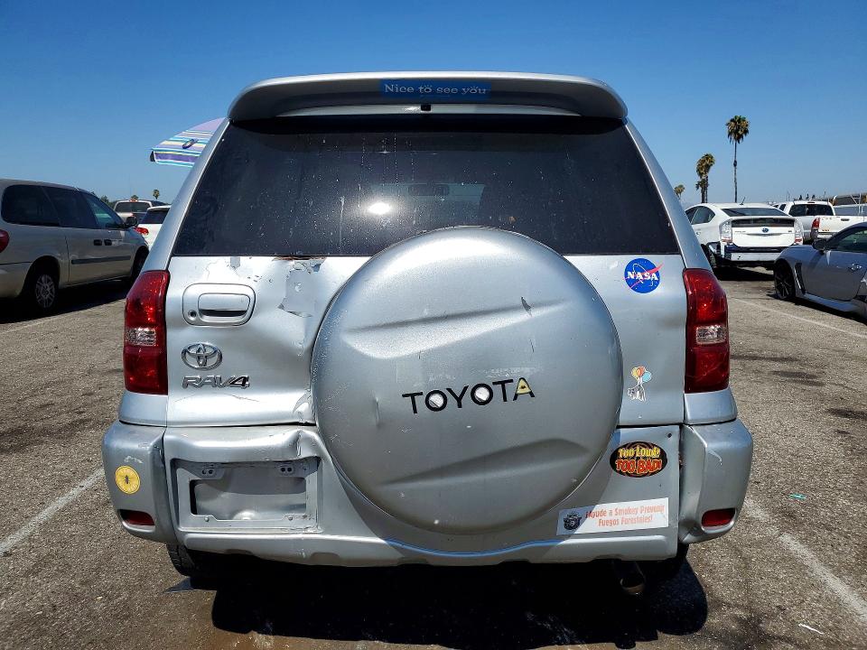2005 Toyota Rav 4 VIN JTEGD20V550055203 COPART salvage auction — REAR END, Ca - Dis/Dlr/Exp Clean W/Salv Hist, sold $2,400 on 2026-07-31 (photo 6)