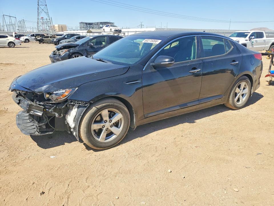 2015 Kia Optima VIN KNAGM4A7XF5664451 COPART salvage auction — FRONT END, Ca - Salvage Certificate, sold $925 on 2026-07-20 (photo 1)