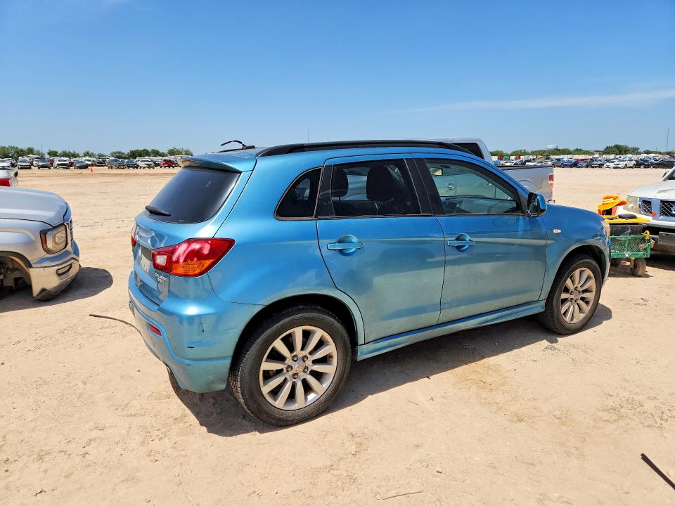 2011 Mitsubishi Outlander sport VIN JA4AR4AU3BZ003714 COPART salvage auction — REAR END, TX - SALVAGE VEHICLE TITLE (P), sold $25 on 2026-07-30 (photo 3)