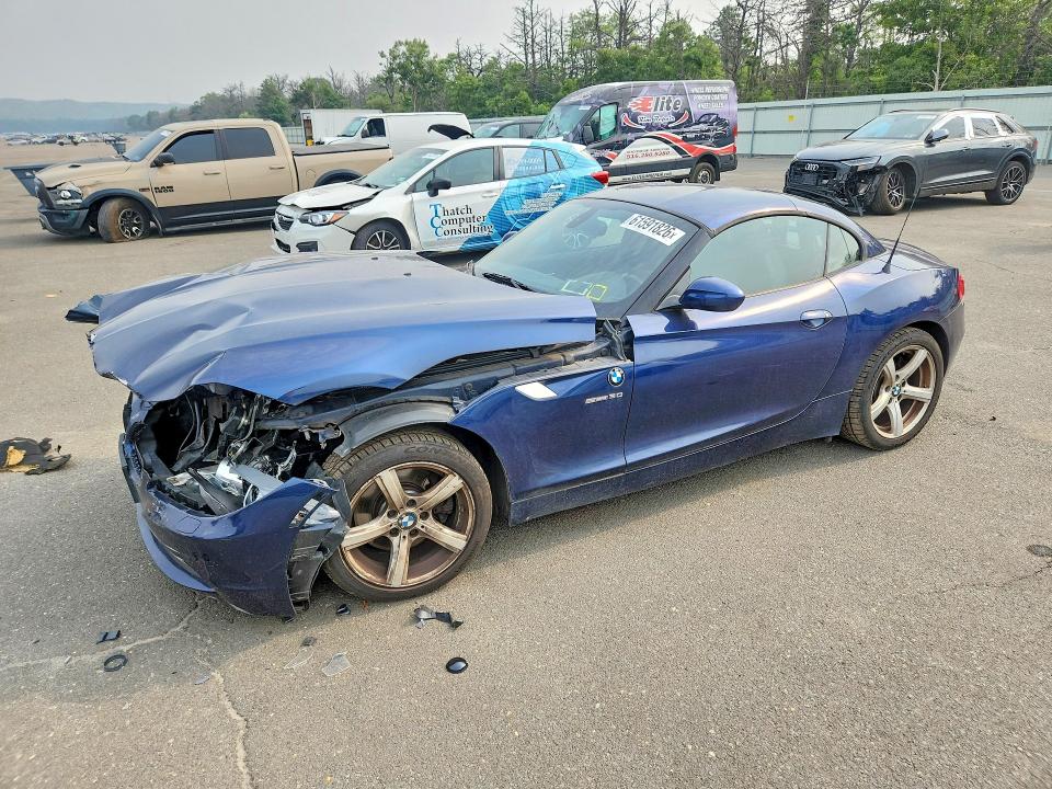 2011 BMW Z4 VIN WBALM5C56BE495703 COPART salvage auction — FRONT END, NY - MV-907A SALVAGE CERTIFICATE, sold $80 on 2026-07-29 (photo 1)