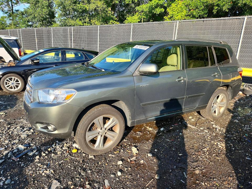 2008 Toyota Highlander VIN JTEDS43A382052886 COPART salvage auction — MINOR DENT/SCRATCHES, Md - Certificate Of Title, sold $575 on 2026-07-28 (photo 1)