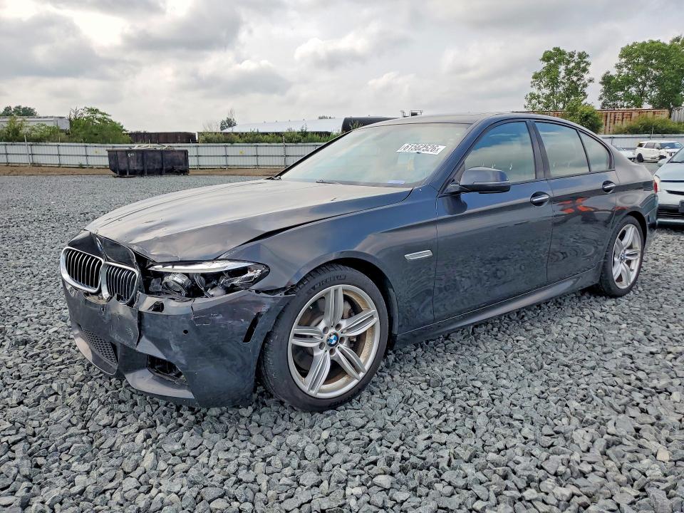 2015 BMW 5er VIN WBA5B1C52FD920871 COPART salvage auction — FRONT END, Oh - Cert Of Title-Salvage, sold $1,100 on 2026-08-06 (photo 1)