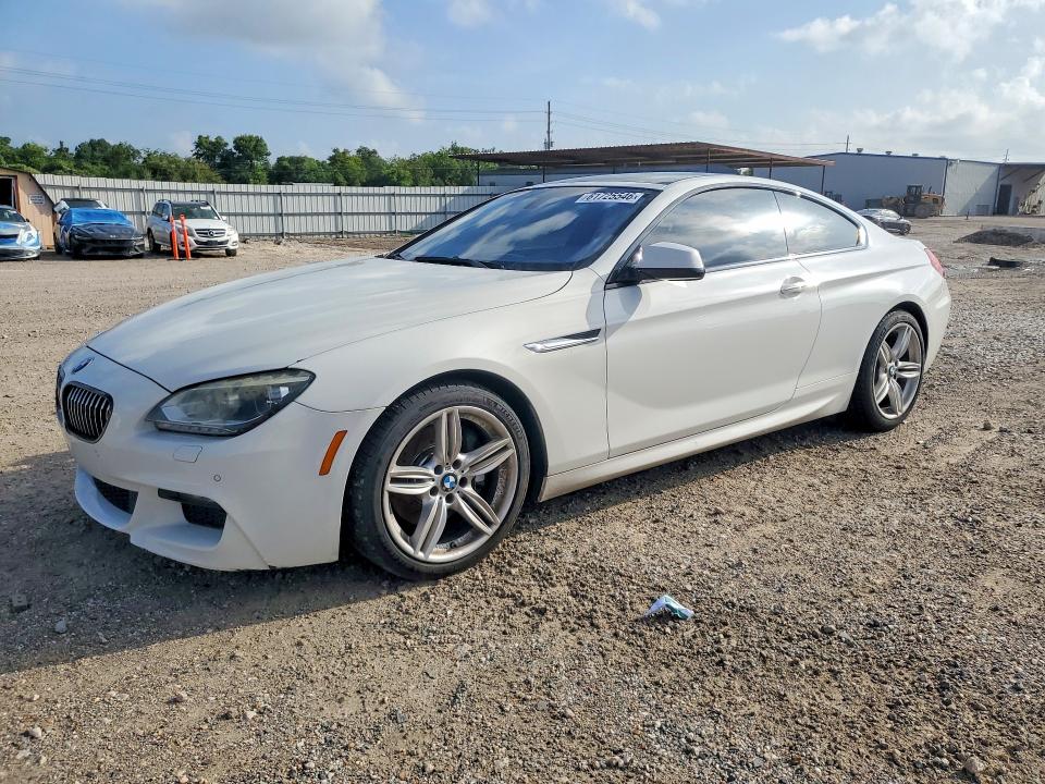 2014 BMW 6er VIN WBALY1C5XEDZ73323 COPART salvage auction — WATER/FLOOD, Tx - Salvage Title-Flood Damage, sold $1,150 on 2026-07-30 (photo 1)