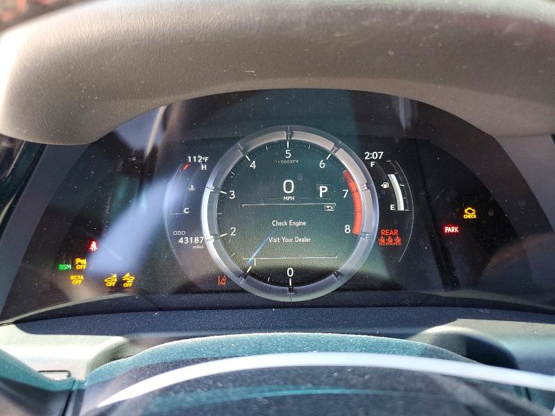2022 Lexus ES VIN 58AGZ1B11NU115842 COPART salvage auction — FRONT END, Salvage Title, sold $16,000 on 2026-08-24 (photo 9)
