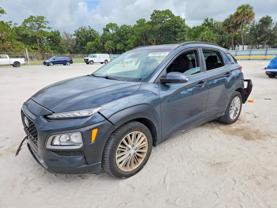 2018 Hyundai Kona VIN KM8K6CAA1JU084920 COPART salvage auction — REAR END, Fl - Cert Of Title Slvg Rebuildable, sold $2,100 on 2026-07-15 (photo 1)