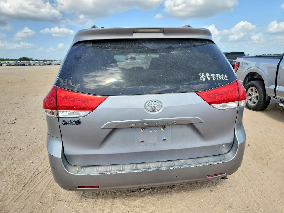 2012 Toyota Sienna VIN 5TDKK3DC4CS196373 COPART salvage auction — SIDE, Tx - Certificate Of Title, sold $1,500 on 2026-07-23 (photo 6)