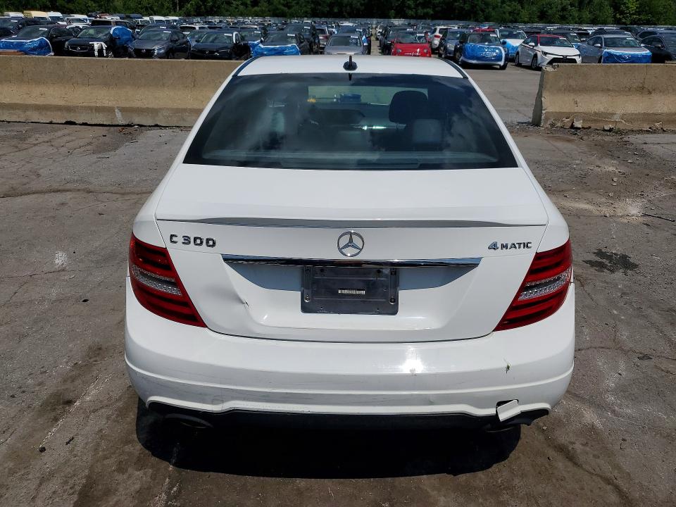 2014 Mercedes-benz C-klasse VIN WDDGF8AB4EG160639 COPART salvage auction — REAR END, Ny - Mv-907A Salvage Certificate, sold $1,900 on 2026-08-11 (photo 6)