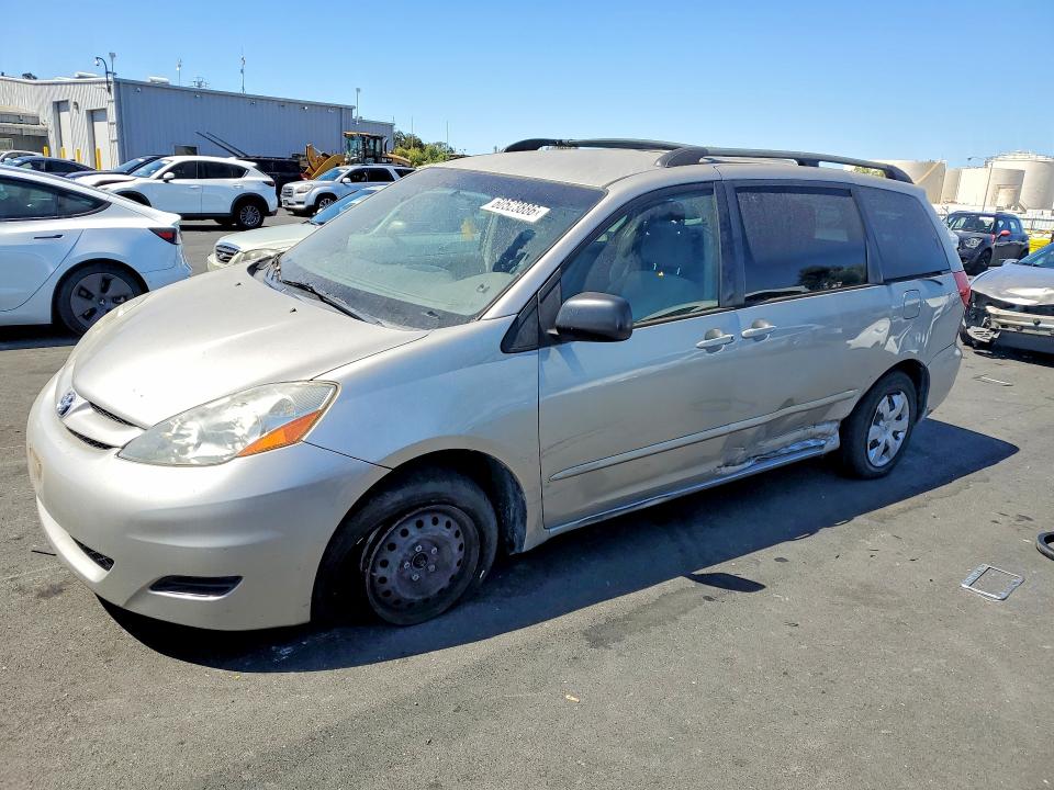 2008 Toyota Sienna VIN 5TDZK23CX8S115796 COPART salvage auction — SIDE, Ca - Salvage Certificate, sold $575 on 2026-07-20 (photo 1)