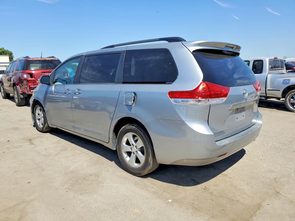 2014 Toyota Sienna VIN 5TDKK3DC5ES464236 COPART salvage auction — SIDE, CA - SALVAGE CERTIFICATE, sold $825 on 2026-07-31 (photo 2)