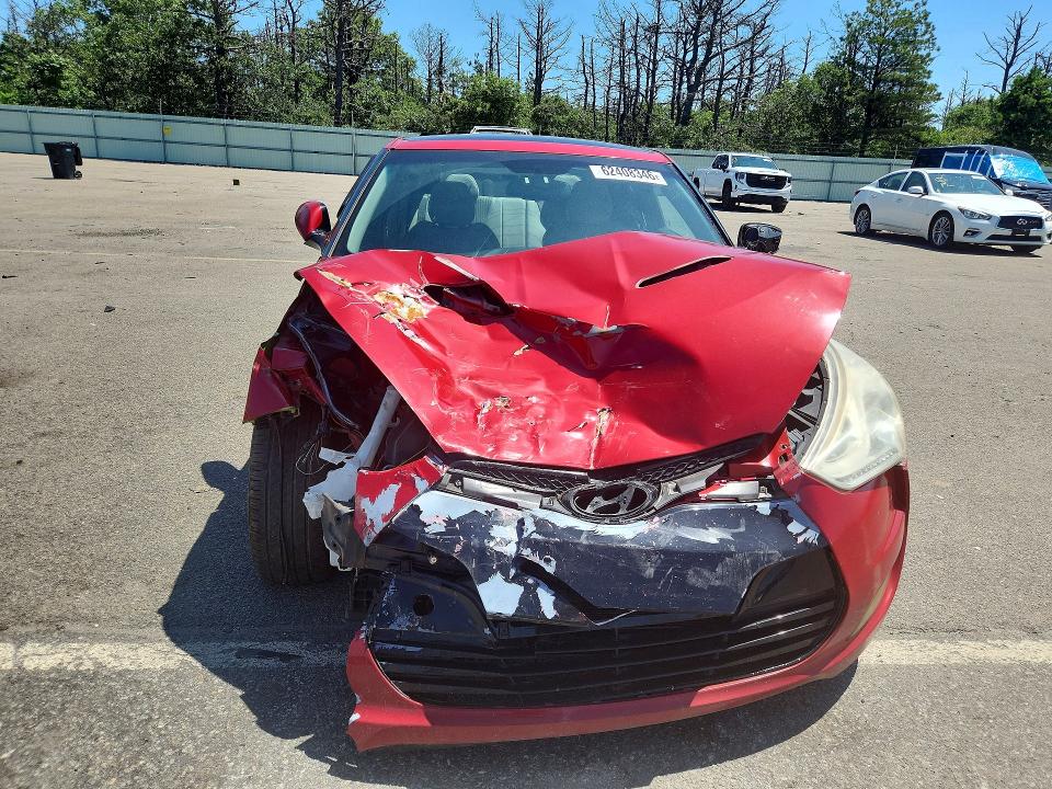 2012 Hyundai Veloster VIN KMHTC6ADXCU050812 COPART salvage auction — FRONT END, Ny - Mv-907A Salvage Certificate, sold $80 on 2026-07-29 (photo 5)