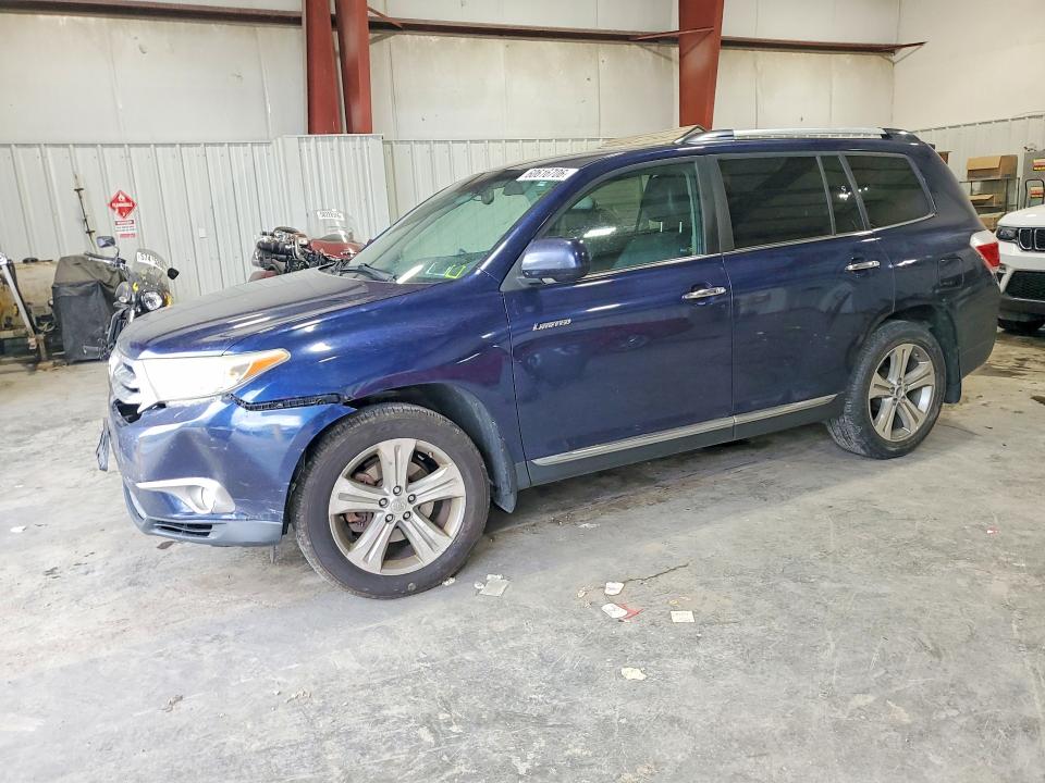 2013 Toyota Highlander VIN 5TDDK3EHXDS200804 COPART salvage auction — FRONT END, NY - MV-907A SALVAGE CERTIFICATE, sold $4,100 on 2026-07-29 (photo 1)