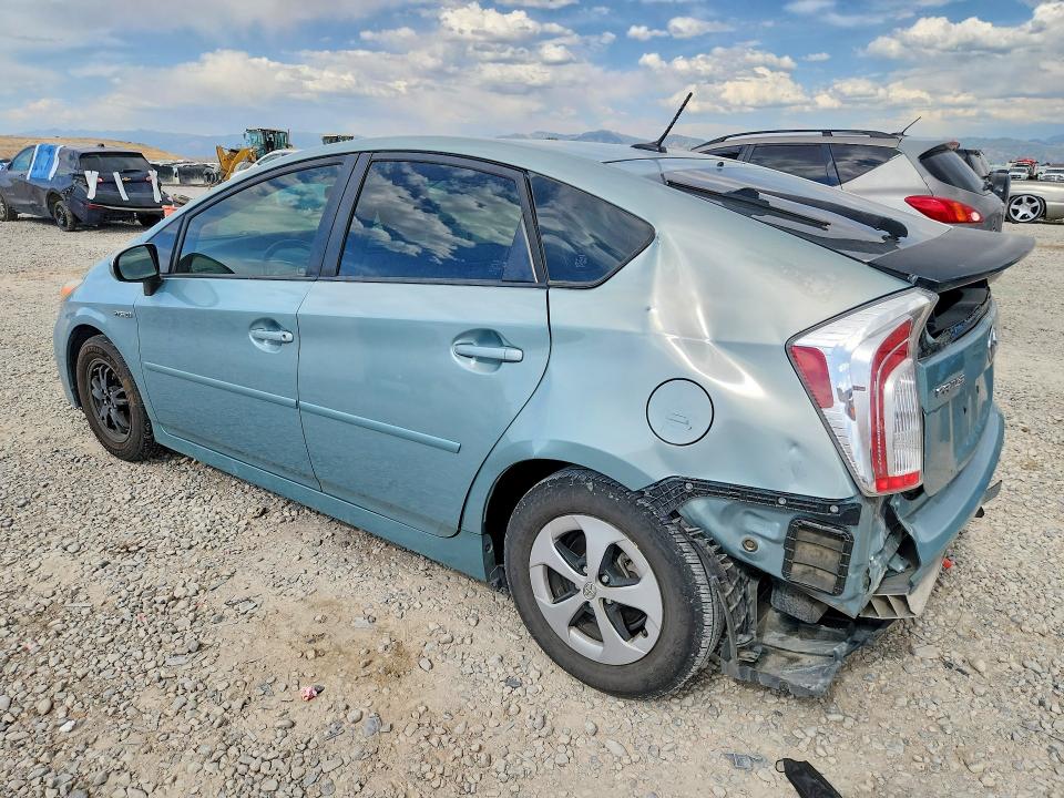 2013 Toyota Prius VIN JTDKN3DUXD1619813 COPART salvage auction — REAR END, Ut - Salvage Certificate, sold $900 on 2026-07-21 (photo 2)