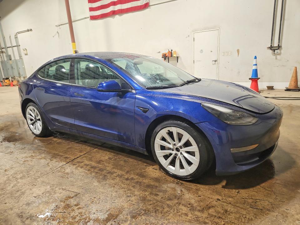 2022 Tesla Model 3 VIN 5YJ3E1EB3NF287650 COPART salvage auction — MECHANICAL, Ma - Certificate Of Title, sold $2,100 on 2026-07-22 (photo 4)