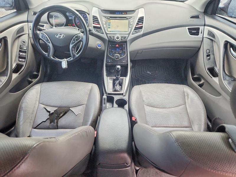2016 Hyundai Elantra VIN KMHDH4AE7GU553397 COPART salvage auction — FRONT END, TX - SALVAGE VEHICLE TITLE (P), sold $900 on 2026-07-27 (photo 8)