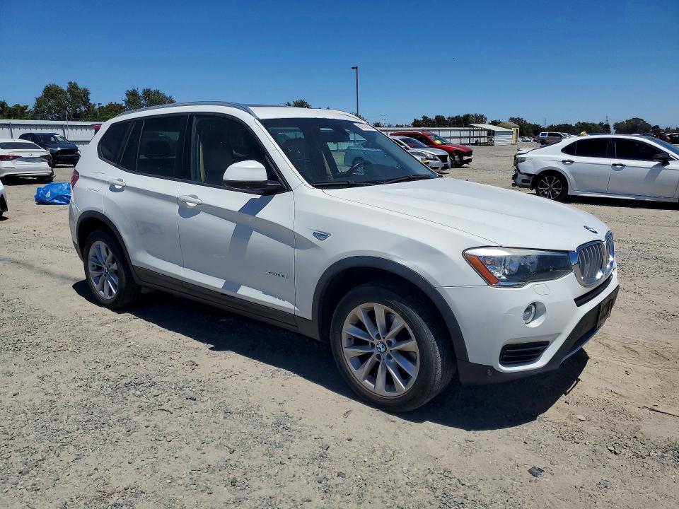2015 BMW X3 VIN 5UXWY3C59F0E95689 COPART salvage auction — FRONT END, Ca - Dis/Dlr/Exp Only Clean Title, sold $3,000 on 2026-07-23 (photo 4)