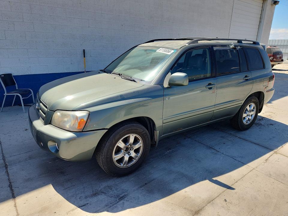 2005 Toyota Highlander VIN JTEEP21A150123412 COPART salvage auction — MECHANICAL, Ut - Certificate Of Title, sold $450 on 2026-07-27 (photo 1)