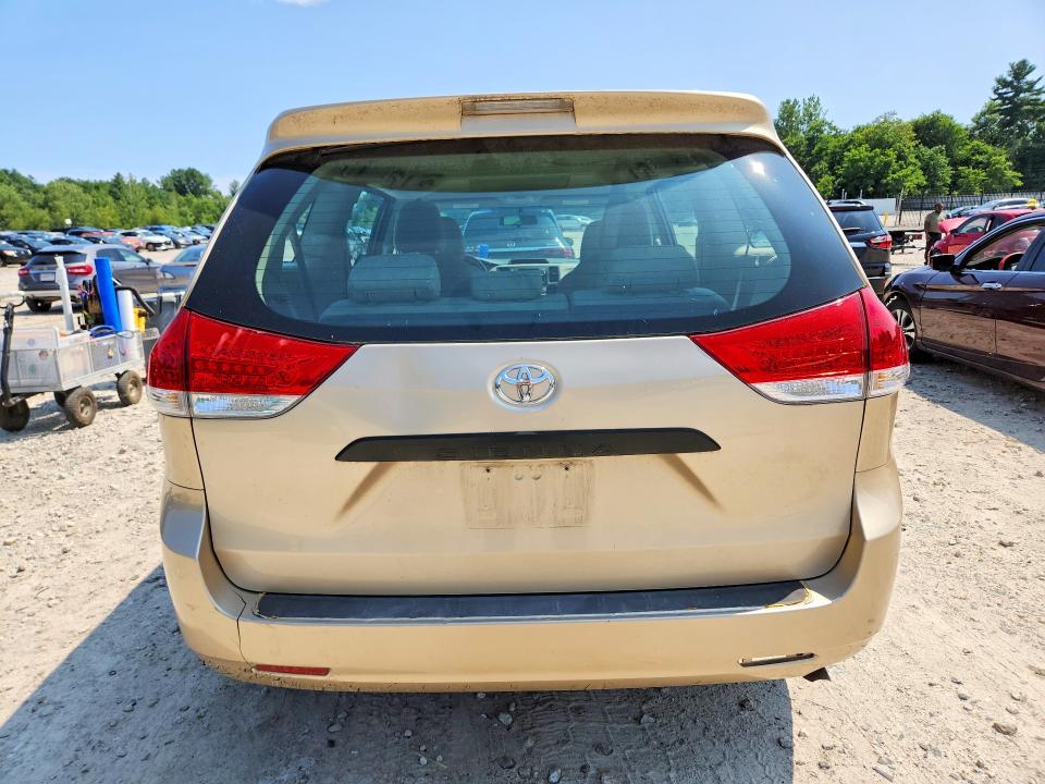 2013 Toyota Sienna VIN 5TDZK3DC2DS360929 COPART salvage auction — FRONT END, Ma - Certificate Of Title, sold $375 on 2026-07-27 (photo 6)
