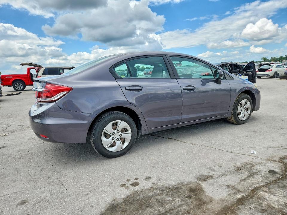 2015 Honda Civic VIN 19XFB2F52FE042639 COPART salvage auction — FRONT END, Tn - Salvage Certificate, sold $1,550 on 2026-07-27 (photo 3)