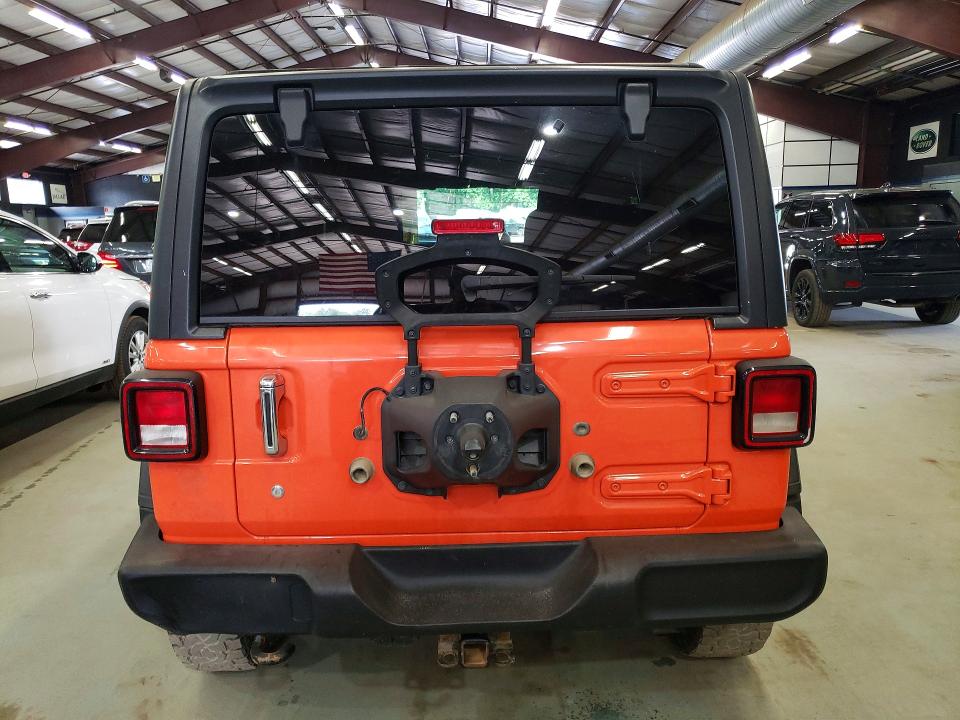 2018 Jeep Wrangler unlimited VIN 1C4HJXDG9JW172476 COPART salvage auction — FRONT END, VA - CERTIFICATE OF TITLE (P), sold $9,500 on 2026-07-24 (photo 6)