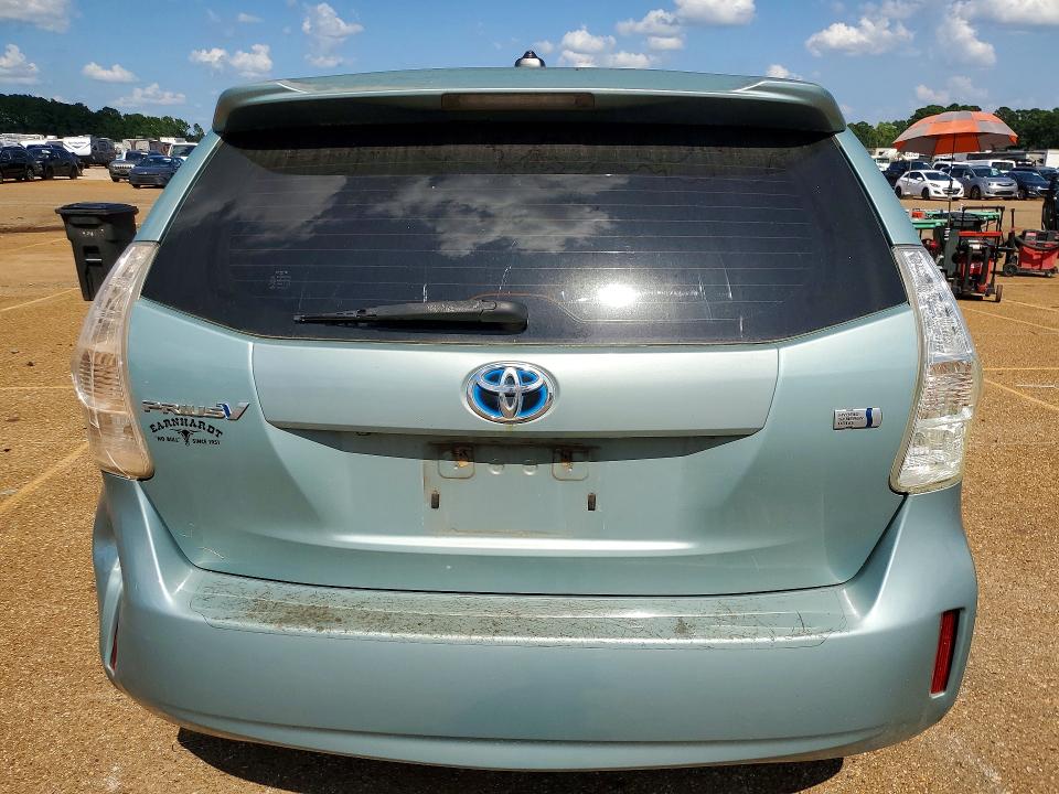 2014 Toyota Prius v VIN JTDZN3EU2E3329875 COPART salvage auction — MECHANICAL, TX - CERTIFICATE OF TITLE, sold $1,550 on 2026-07-20 (photo 6)