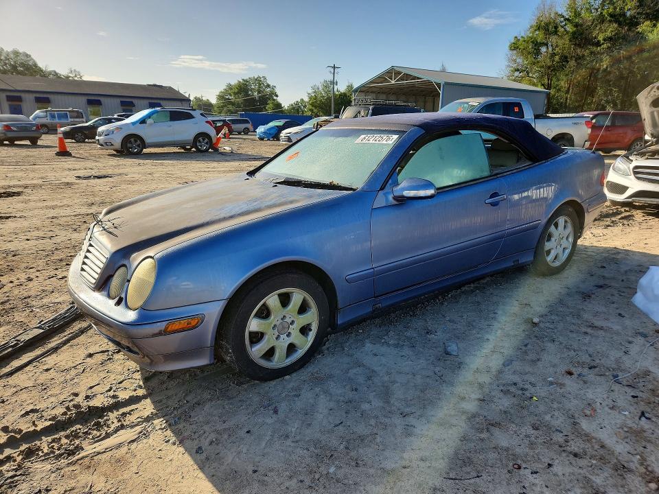 2001 Mercedes-benz Clk-class VIN WDBLK65G21T060473 COPART salvage auction — WATER/FLOOD, Fl - Certificate Of Title, sold $325 on 2026-07-17 (photo 1)