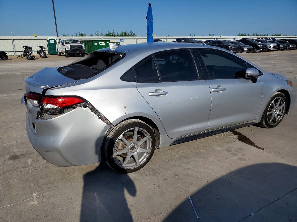 2020 Toyota Corolla VIN JTDS4RCE4LJ050813 COPART salvage auction — REAR END, TX - SALVAGE VEHICLE TITLE (P), sold $4,250 on 2026-07-16 (photo 3)