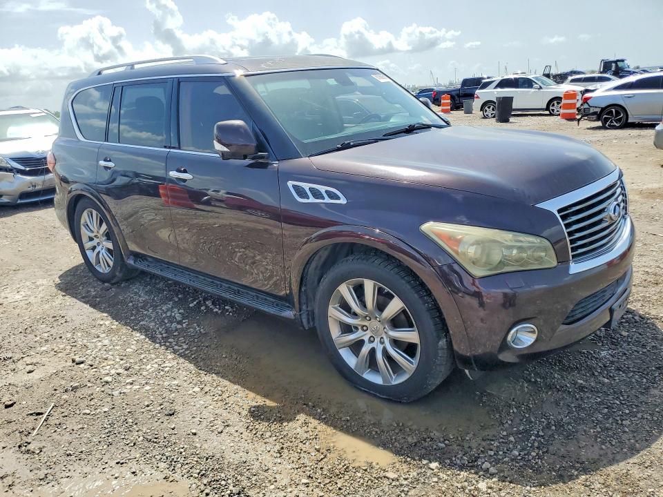 2013 Infiniti Qx56 VIN JN8AZ2ND8D9730214 COPART salvage auction — MECHANICAL, TX - CERTIFICATE OF TITLE, sold $275 on 2026-07-30 (photo 4)