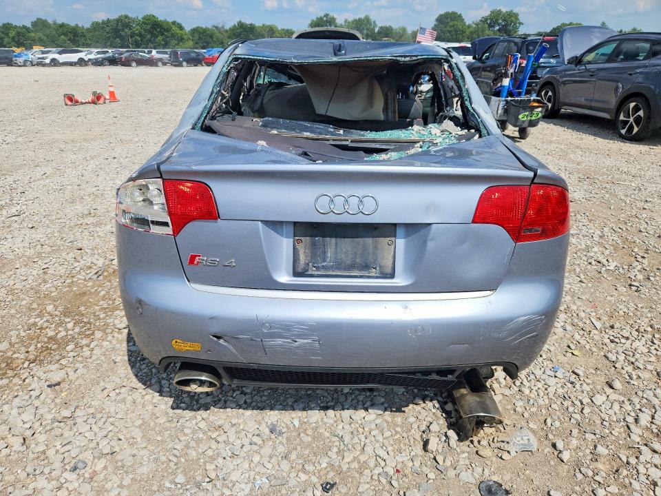 2007 Audi Rs4 VIN WUARU78E77N900575 COPART salvage auction — ROLLOVER, OH - CERT OF TITLE-SALVAGE FLOOD, sold $2,050 on 2026-08-07 (photo 6)