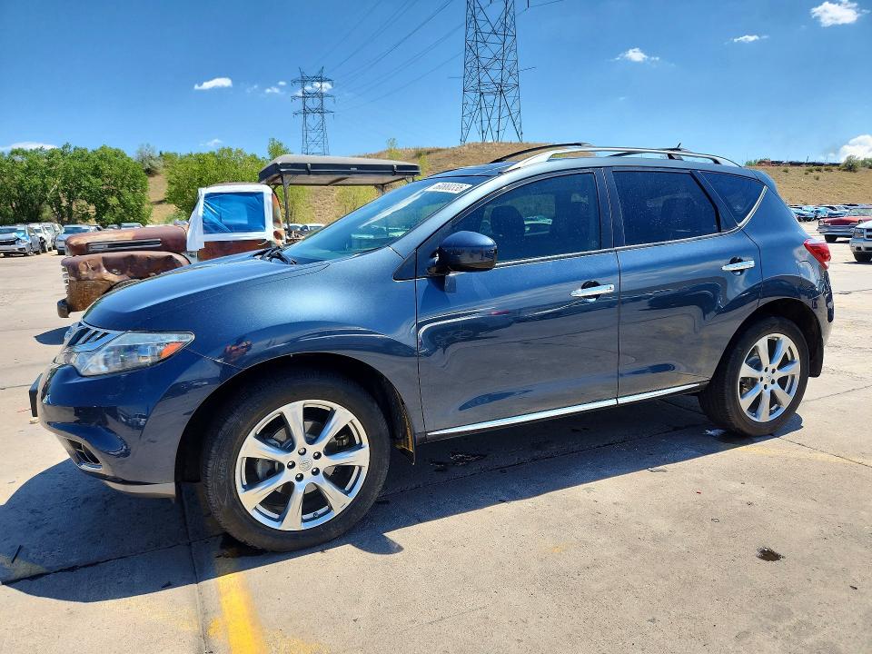 2014 Nissan Murano VIN JN8AZ1MW6EW503605 COPART salvage auction — VANDALISM, Co - Public - Salvage Title, sold $275 on 2026-07-29 (photo 1)