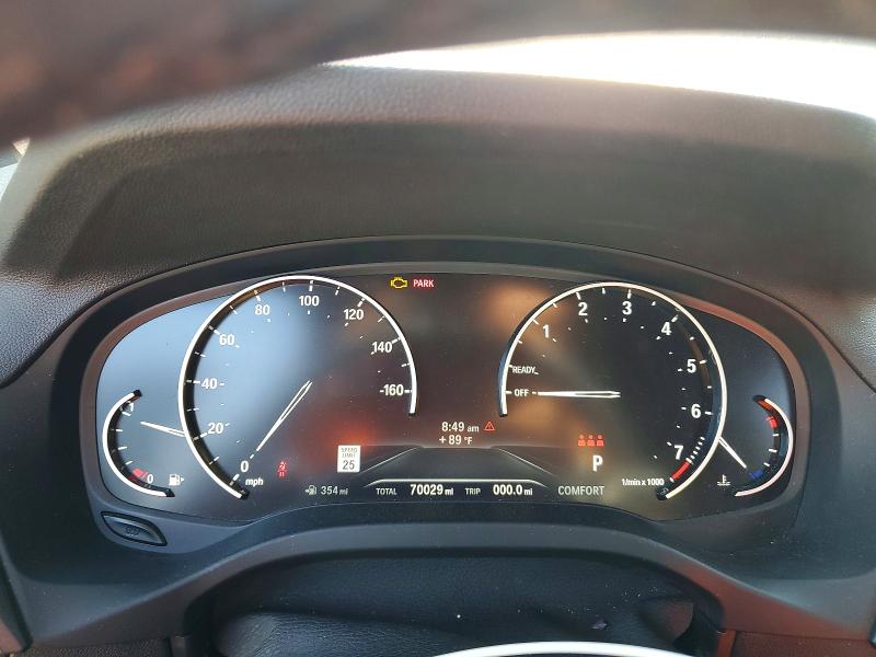 2021 BMW X3 VIN 5UXTY5C06M9F31950 COPART salvage auction — WATER/FLOOD, Nj - Cert Of Title-Salvage Flood, sold $500 on 2026-07-29 (photo 9)