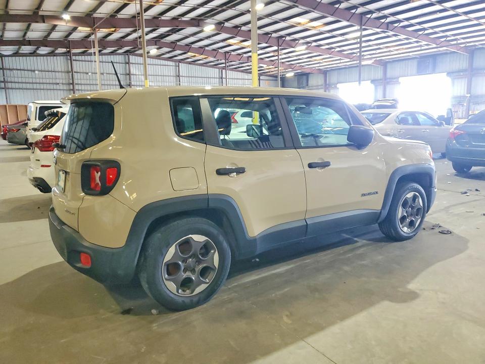 2015 Jeep Renegade VIN ZACCJAAT0FPB73186 COPART salvage auction — FRONT END, Oh - Certificate Of Title, sold $675 on 2026-08-03 (photo 3)