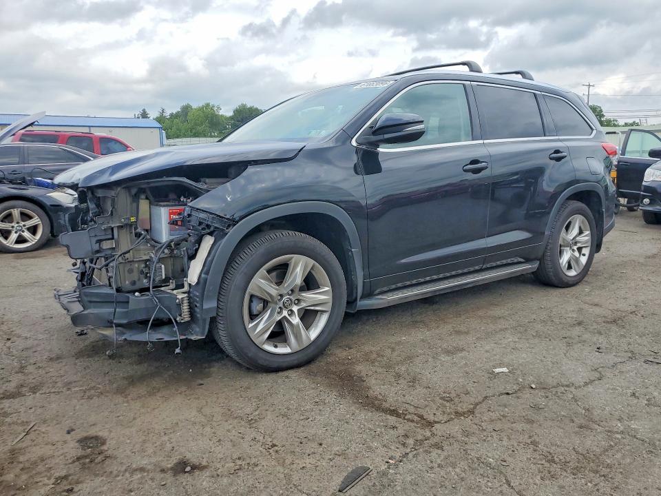 2018 Toyota Highlander VIN 5TDDZRFH7JS819627 COPART salvage auction — FRONT END, PA - CERTIFICATE OF SALVAGE, sold $9,300 on 2026-07-28 (photo 1)