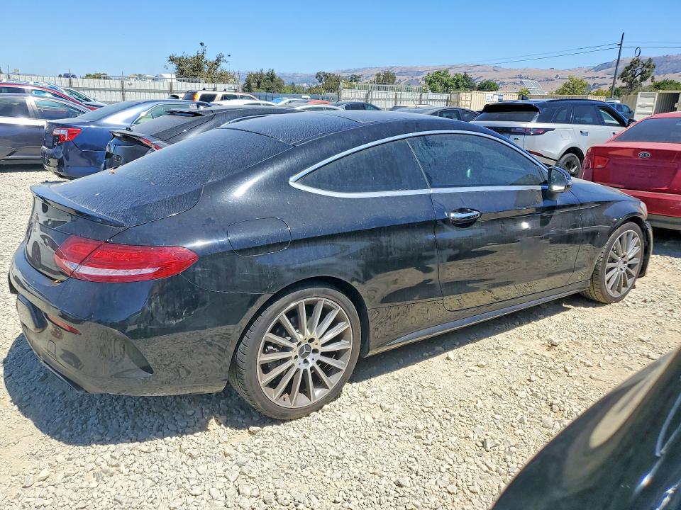 2017 Mercedes-benz C class VIN WDDWJ4JB5HF404425 COPART salvage auction — VANDALISM, CA - SALVAGE CERTIFICATE, sold $4,400 on 2026-08-13 (photo 3)